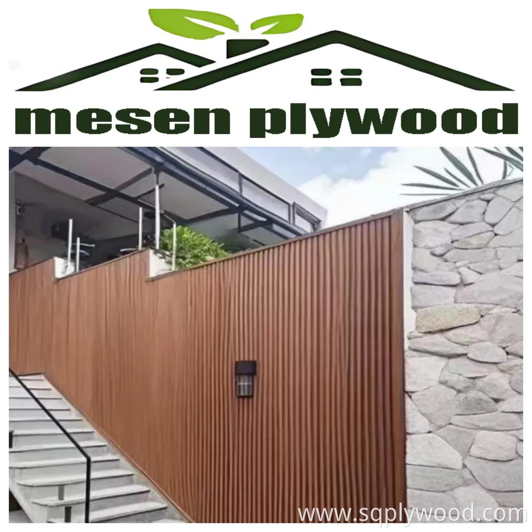 Durable Solid Interior Custom Wood Plastic Wood Composite WPC Wall Panel for Decoration